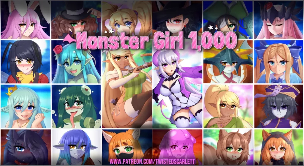 monster girl 1000 game banner