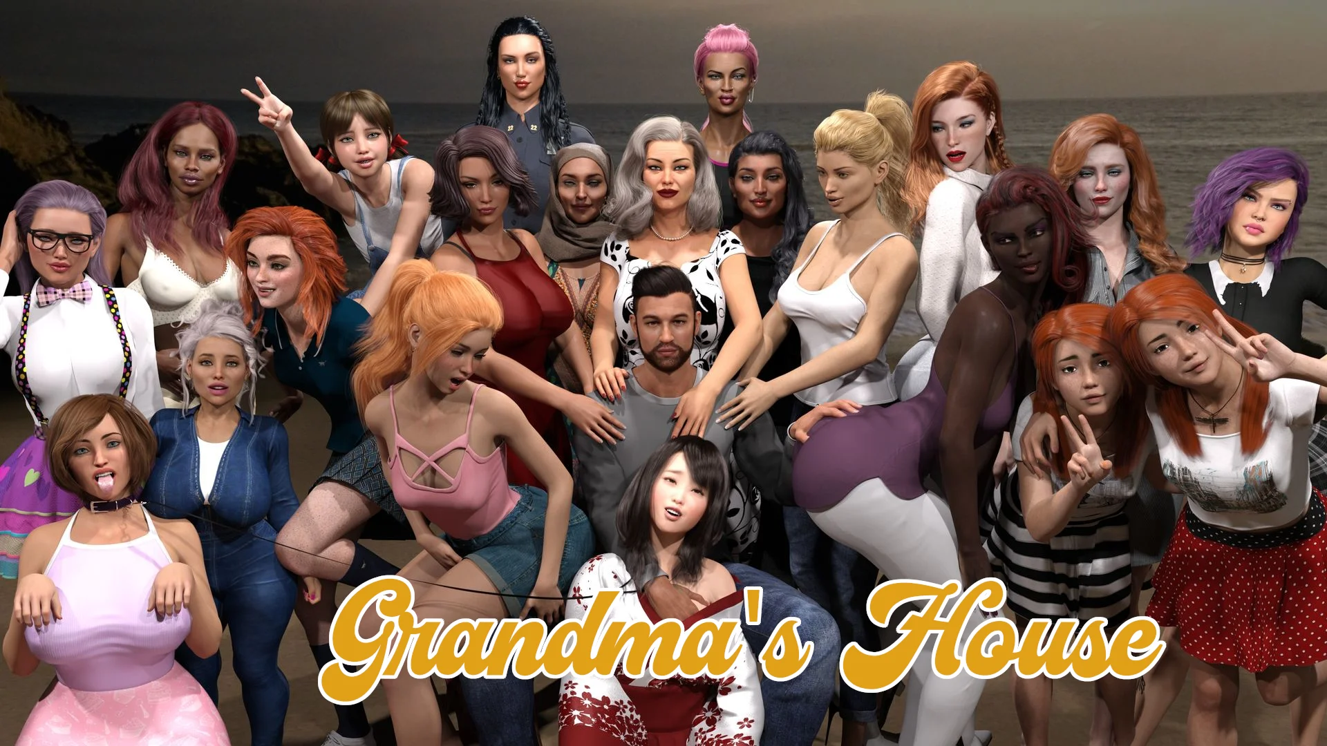 Grandma house porn game